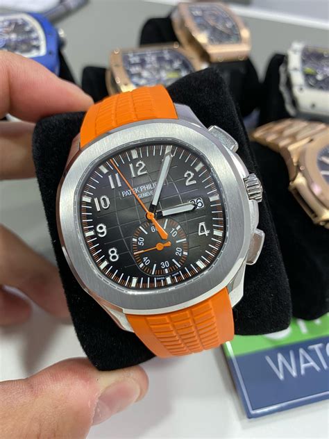 patek philippe orange|Patek Philippe orange strap.